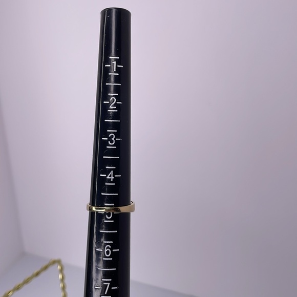 Ring Tanzanite Ring 14Kt Yellow Gold with Single Cut Diamond Accents Ring - Picture 10 of 11